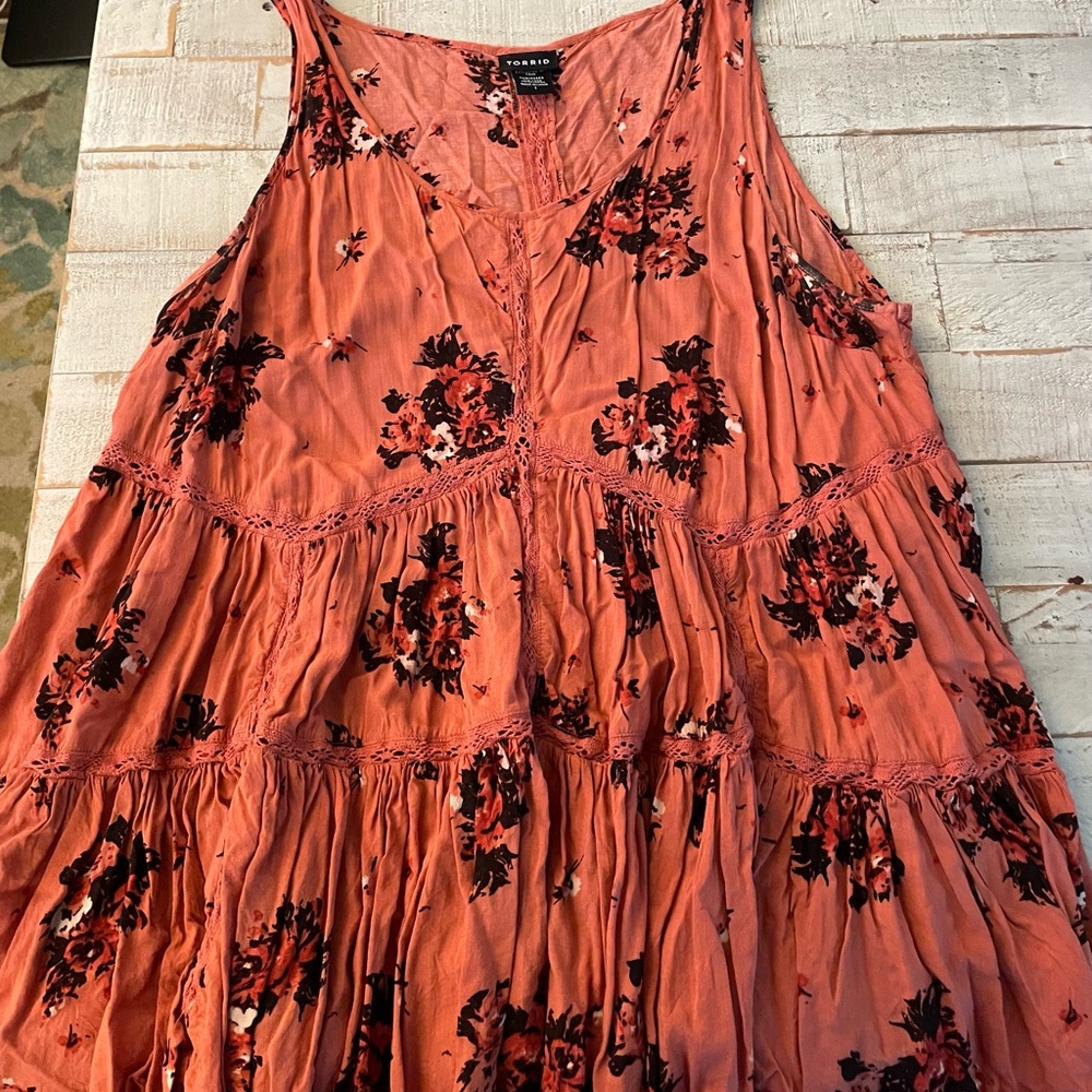 Torrid Black and Orange Tank Top Vibrant and Stylish